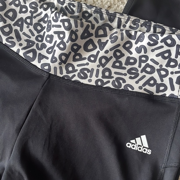 Adidas Leggings 🖤Aeroready Logo Workout - Picture 4 of 7